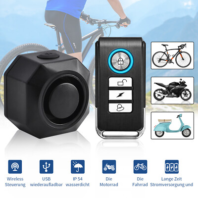 Waterproof Rechargeable Scooter E-bike Security Alarm System Sensitive Loud Horn
