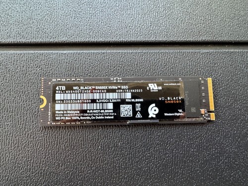 Western Digital WD BLACK SN850X 4TB M.2 NVMe Internal SSD
