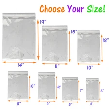 8 Sizes Crystal Clear Self Seal Transparent Plastic Cellophane Poly OPP Bags NEW