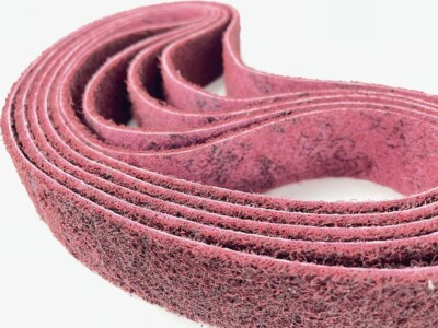 40A MEDIUM Pack of 5 Nylon Non-Woven Sanding Belts Made with 3M  Scotch-Brite 