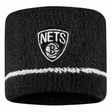 Nike NBA Brooklyn Dri Fit Performance Wristbands Brooklyn Nets Black White OSFA