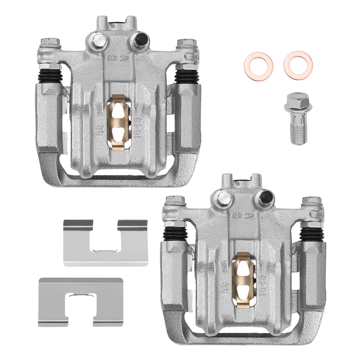 2pcs Rear LH RH Brake Calipers w/ Bracket Set for Honda CR-V Acura