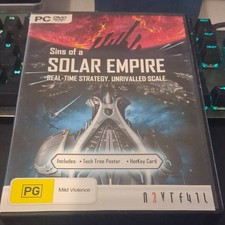 Stardock Sins of a Solar Empire (PC) PG Strategy RTS Manual Multiplayer