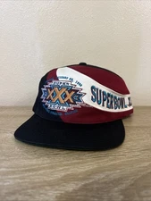 Vintage Super Bowl XXX 1996 Eastport The Swirl Snapback Hat Men's 90's NFL