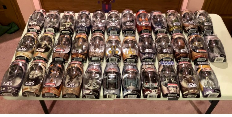 Brand New Lot of 35 Star Wars Titanium Die Cast Series