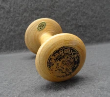 Starbucks 2.5" Wooden Espresso Coffee Tamper Press VTG 90s Siren Logo Wood Brew