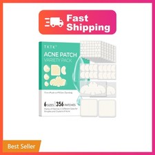 TKTK Hydrocolloid Pimple Patches Variety Pack 6 Sizes 4 Shapes 356 Count  ...
