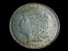 Attractive Raw 1921 Morgan Silver Dollar - Philadelphia - Authentic