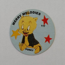 Porky Pig Disc Card Merry Melodies The 60s & 70s Rare Argentina #117