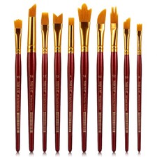 Artist Paint Brush Set, 10 Pcs Special Effect Paint Brushes, Multi-Liner Soft...