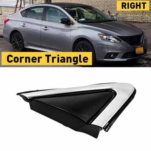 Mirror Door Passenger Finisher Fender Triangle For Trims Sentra 2013-2019 Nissan