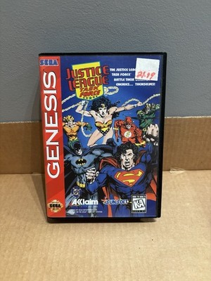Justice League Task Force (Sega Genesis, 1995) CIB W/ Manual
