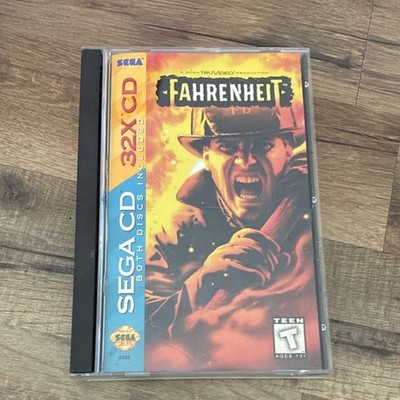 SEGA Fahrenheit Original CD Jewel Case Box Art for SEGA CD 32X Platform