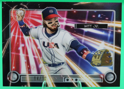 2026 Bowman Prospects Anime Black 04/10 Bobby Witt Jr. WBC SSP Team USA #BA-5