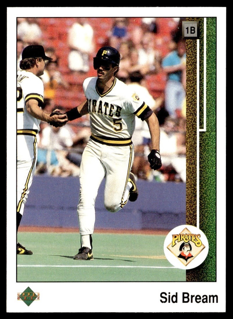 1989 Upper Deck Sid Bream Pittsburgh Pirates #556