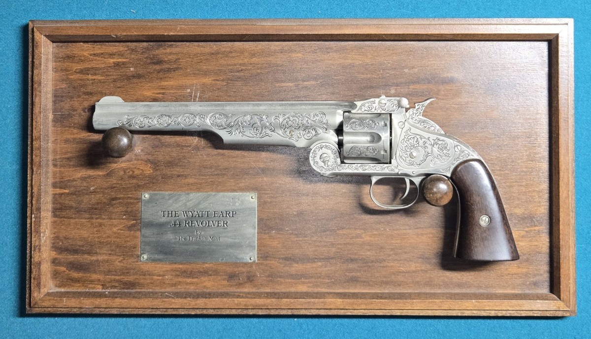 Wyatt Earp Franklin Mint Commemorative Colt .44, Replica, Non