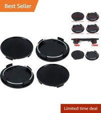 Universal 63mm Wheel Center Caps - Black Hub Covers Pack Of 4 For All Vehicles Universal 63mm Wheel Center Caps - Black Hub Covers Pack Of 4 For All Vehicles