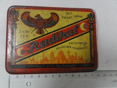 1 alte Zigarettendose Blech Radikal - Bild 1 von 4