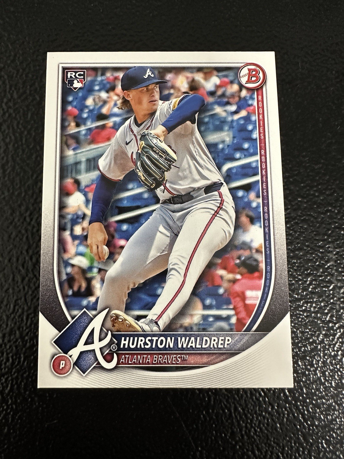 2025 Topps Series 1 Hurston Waldrep #253 Rookie Card Atlanta Braves