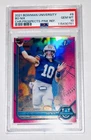 2021 Bowman University Chrome Bo Nix 1st Pink Refractor Prizm Holo RC #8 PSA 10