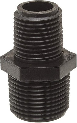 5 Pack - Orbit 1/2'' to 3/4'' Sprinkler Riser Adapter x 3/4'', Black 