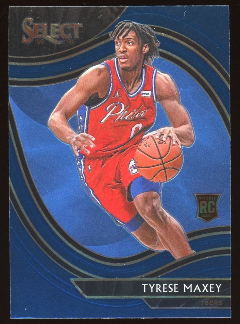 2020 Select Tyrese Maxey #280 Courtside Retail Blue