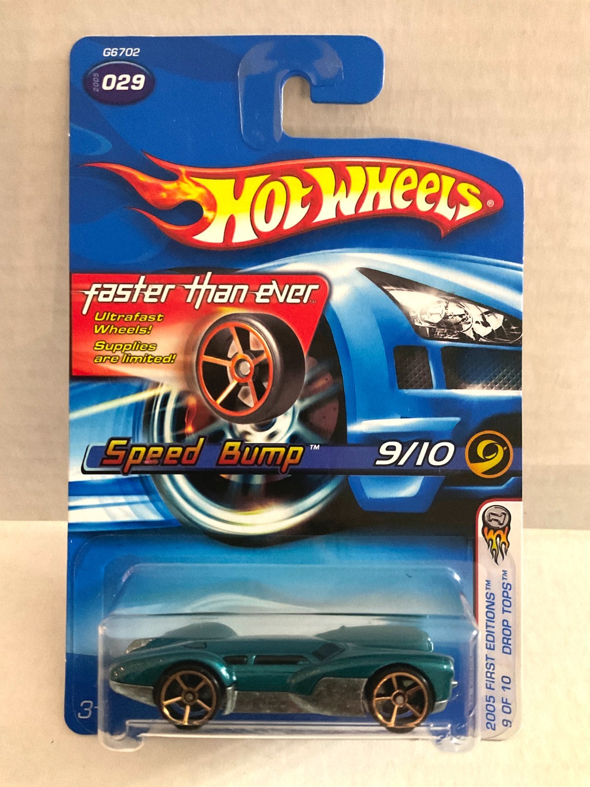 Hot Wheels FASTER THAN EVER FTE - SPEED BUMP - 2005 First Editions #029 Green