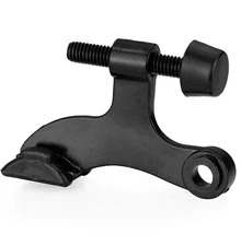 12 Pack Hinge Pin Black Door Stops -Heavy Duty Adjustable Door Stopper