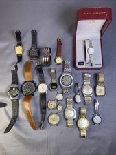 Vintage WristWatch Lot Junk Drawer Waltham Bu...