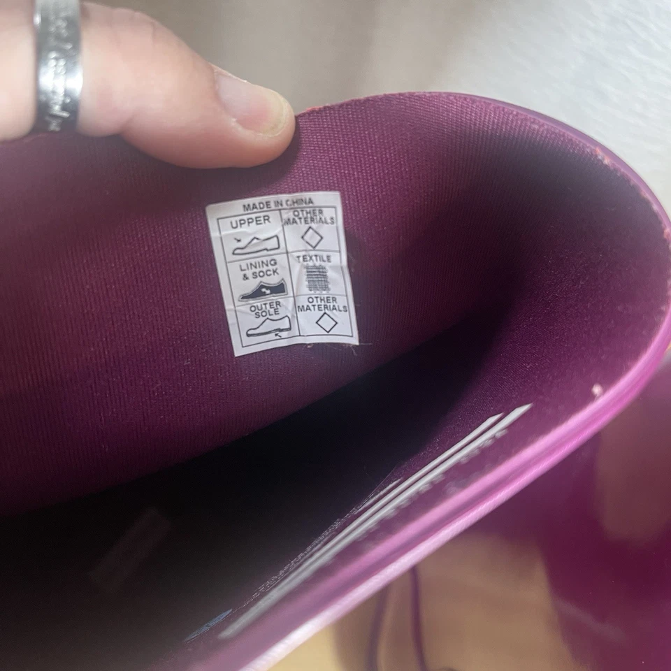 Hunter Violet Rain Boots Girls Sz 4 Worn Once - Image 4 of 4