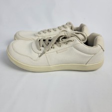 WHITIN Men's Wide Barefoot Shoes W882 Beige Canvas Zero Drop Sole Size US 9.5