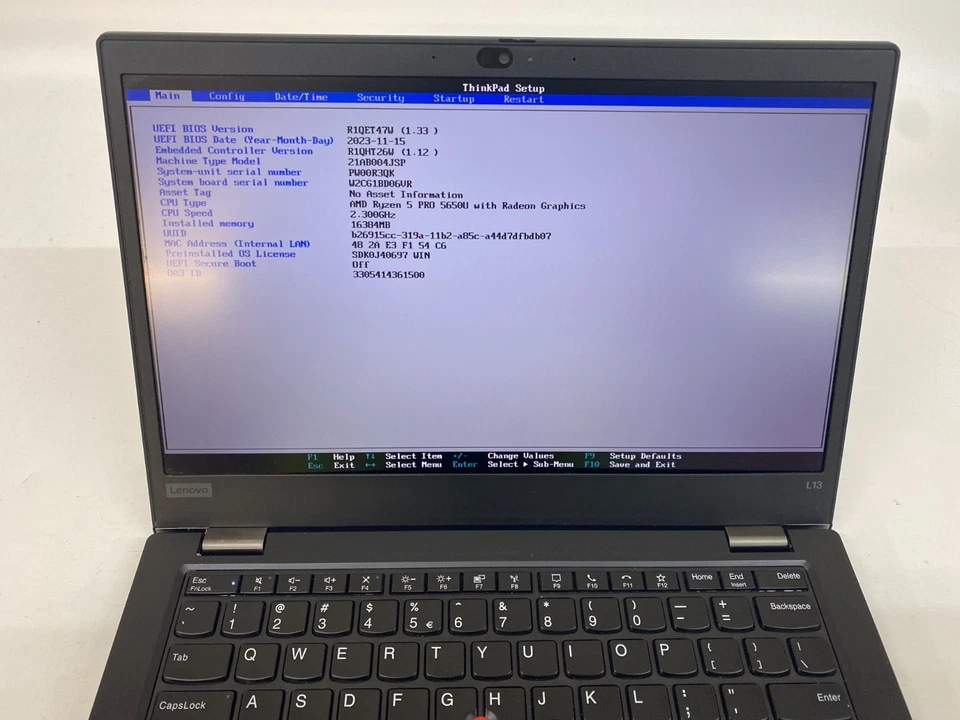 Lenovo ThinkPad L13 · Ryzen 5 PRO 5650U · 16GB · 512GB, photo 2 of 5