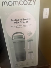 Momcozy Portable Breast Milk Cooler Bottle, Green, Reusable, 360 Cooling Tube