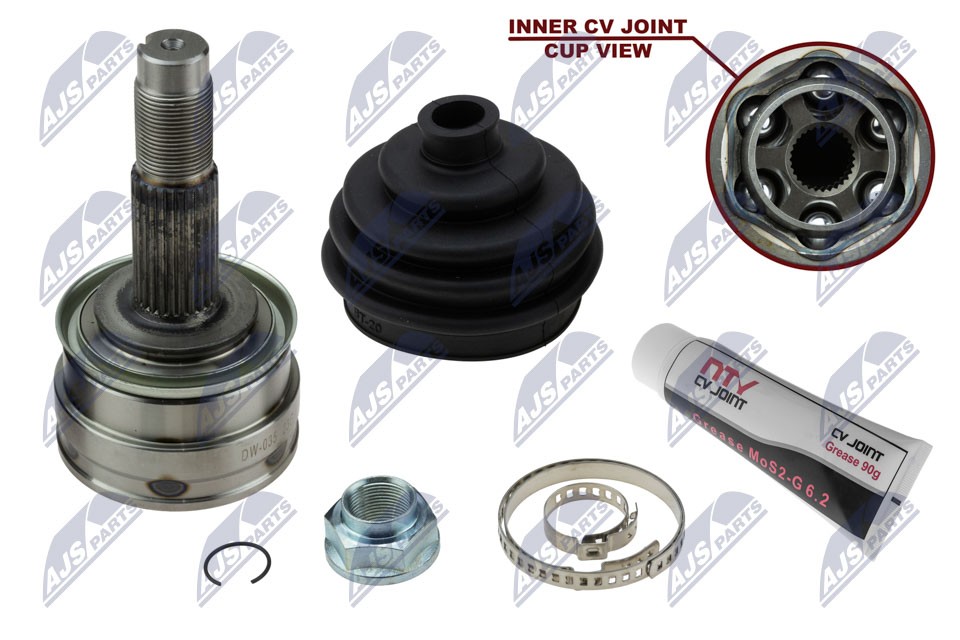 Joint Set, Drive Shaft / Outside Fits for Chevrolet Aveo / Kalos 1.2, 1.4 11- OE