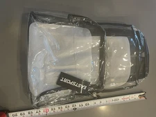 Eastsport Clear PVC Backpack with Front Pocket – Security/School/Events