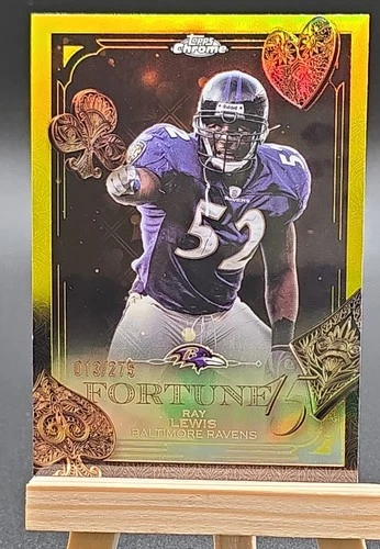 2025 Topps Chrome Ray Lewis Yellow Refractor (RAW)