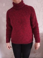 handgestrickter Pullover Damen, Unikat, Größe 36-40 neu, Wolle-Alpakamischung