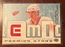 2003-04 Upper Deck Jiri Hudler Premier Stars Rookie Game-Used Jersey #ST-JH