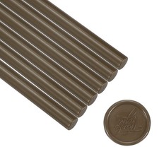 6 Pcs Glue Gun Sealing Wax Sticks for Stamp, Brown Coffee