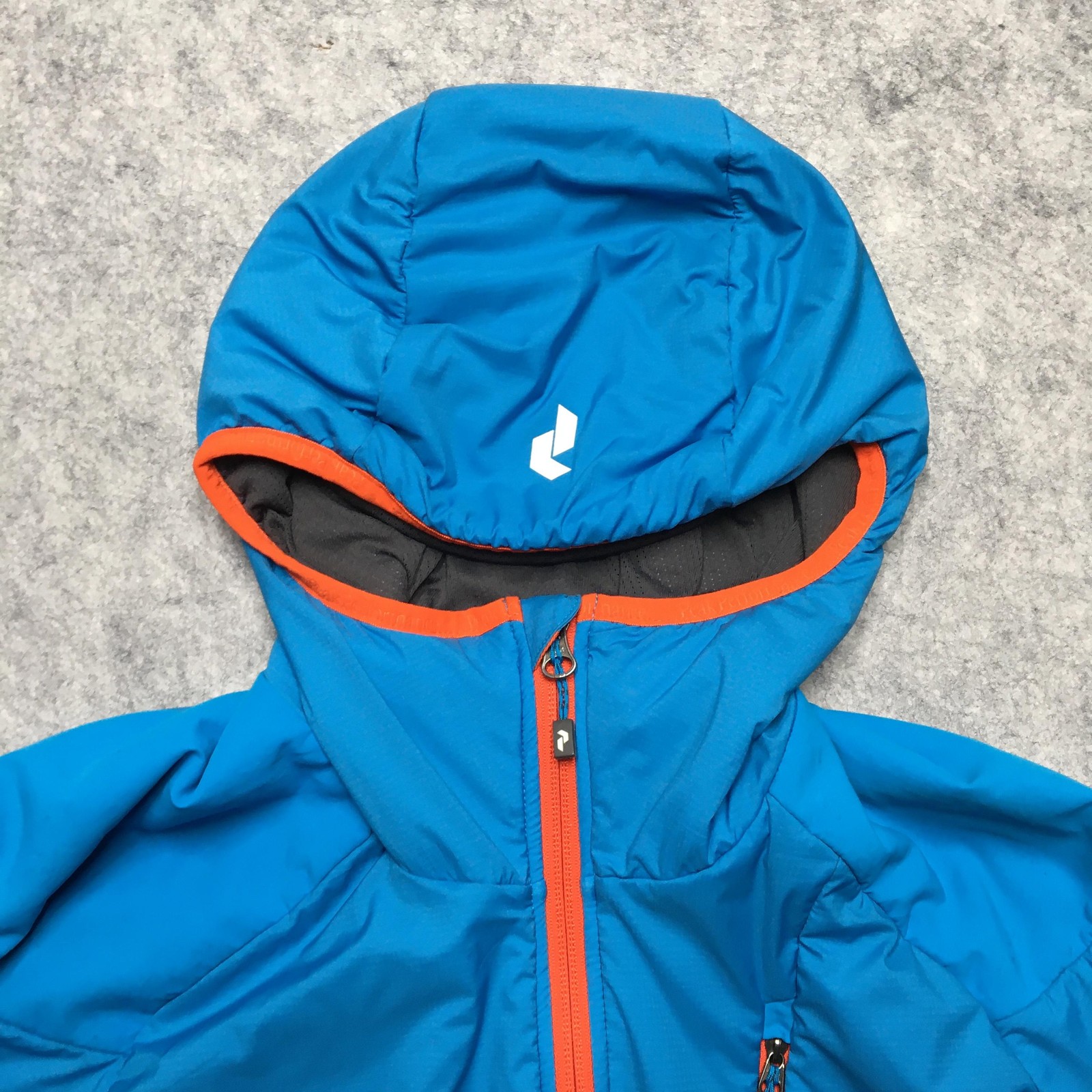 PeakPerformance Jacket Mens Medium Blue Hooded Po… - image 5