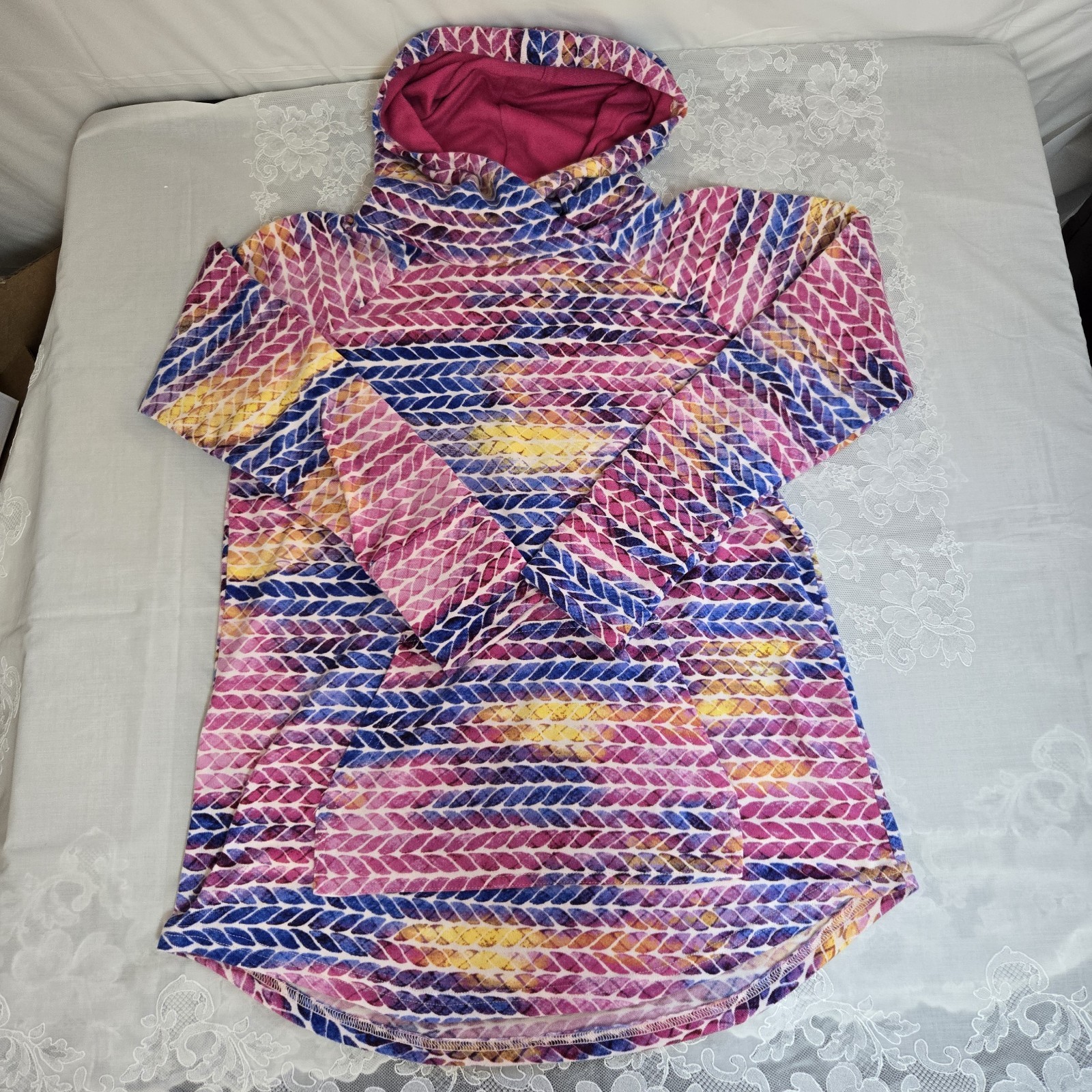 Lularoe Rainbow Arrow Pullover Lightweight Hoodie… - image 11