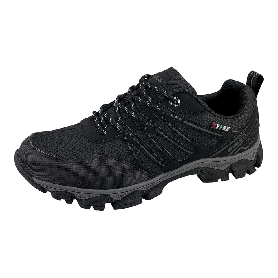 Herren Sneaker Trekkingschuhe Outdoor Wanderschuhe Schnürschuhe Schwarz 41-49 - Bild 1 von 1