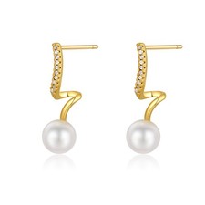 Earrings for Women Trendy Pearl Earrings Dainty Stud Hoops Jewelr