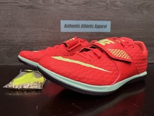 Nike Zoom HJ High Jump Elite Bright Crimson Track Spikes Men's Sz 10 FZ9636-600