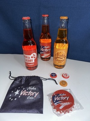 Fallout x Jones Soda Co Nuka Victory Pack  - 3 PACK + Bottle Opener and 3 Caps