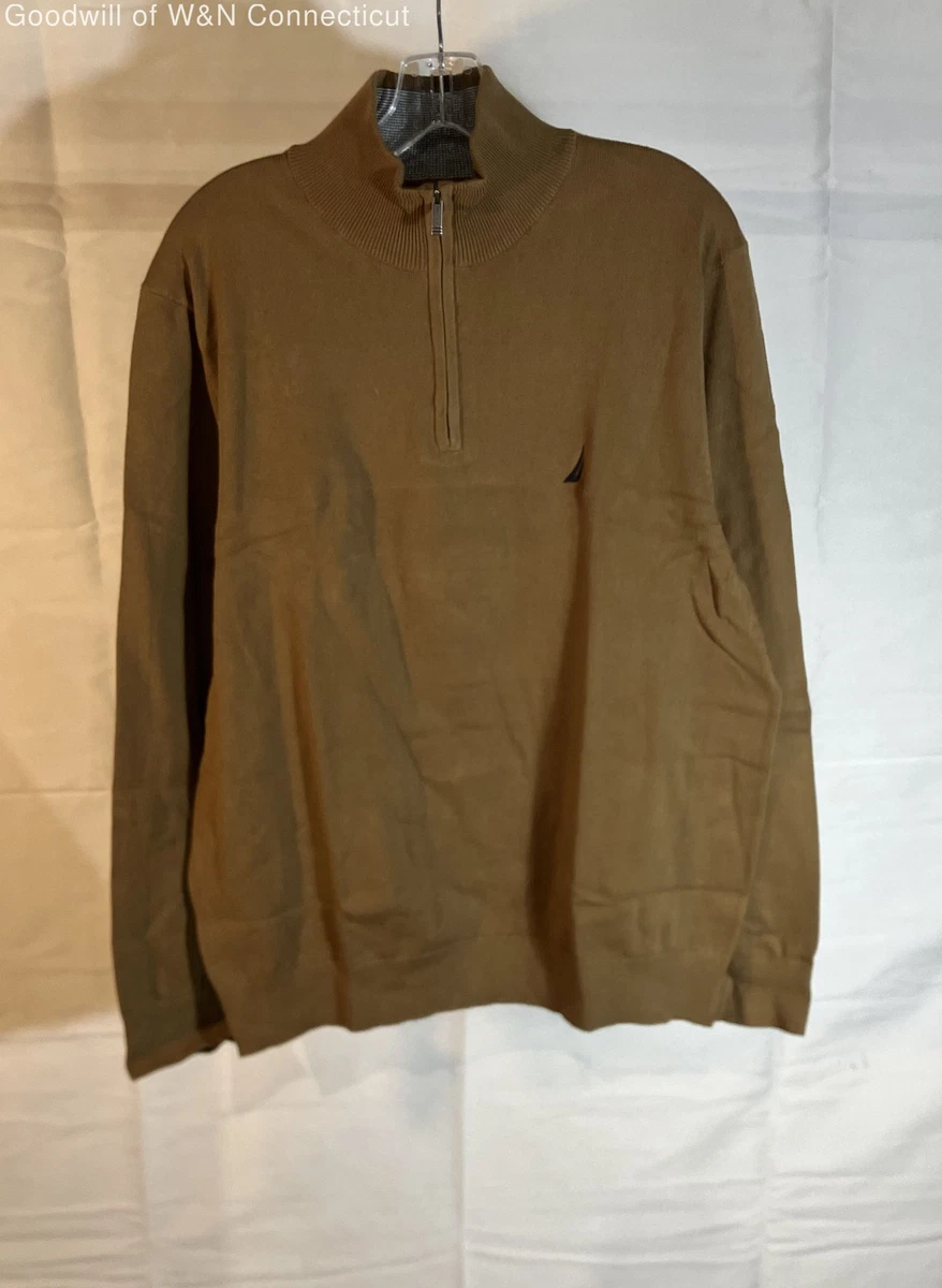 Pull Vintage Nautica Noir - 1/4 Zip (fermeture Partielle) - Taille S - Occasion Très Bon état