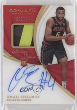 2018 Immaculate Rookie FOTL Premium Edition 16/24 Omari Spellman Patch Auto ow1
