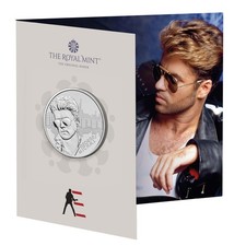 2024 UK £5 George Michael Brilliant Uncirculated Coin Music Legends Series - Available on eBay
