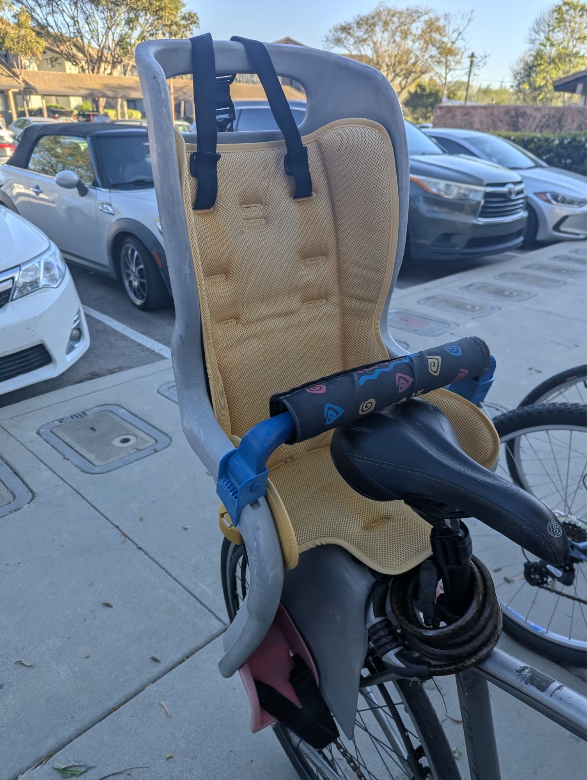 Used &bull; Topeak BabySeat II Child Bike Seat & Disc-Mount Rac