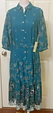 Figueroa Flower  Boho Tiered Maxi Dress  Drop waist. Size Small New With Tags